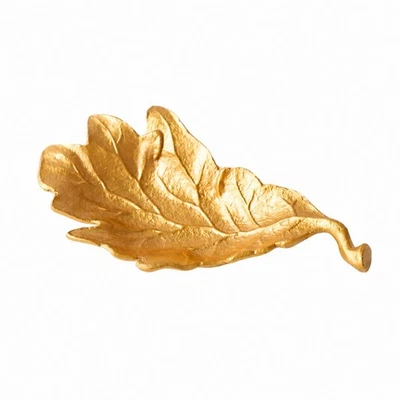 Gold Aluminium Blatt Tablett Deko Catchall für Eingang - Bild 1 von 4