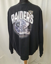 NFL Los Angeles Raiders Sweatshirt Jumper Black American Football 2XL XXL C5861