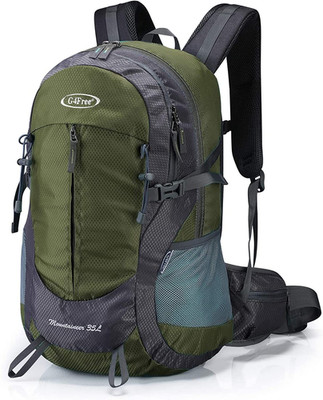 35L Hiking Backpack  Water Resistant Lightweight with Rain Cover Waist Strap