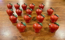 Apple Drawer/Cabinet Pull Knobs Hand Painted ...