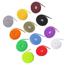 12 Pair Replacement Shoelace Flat Universal Laces Assorted Round