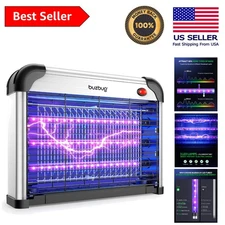 High-Voltage LED Bug Zapper - 10- Lifespan & Dual Spectrum Insect Trap