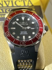 Invicta Pro Diver 12561 Red Bezel Black Dial 200M Men's Watch Box Papers