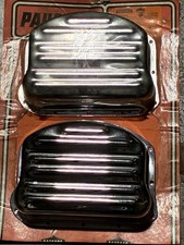 765A PAUGHCO CHROME RIBBED ROCKER BOX ARM COV...
