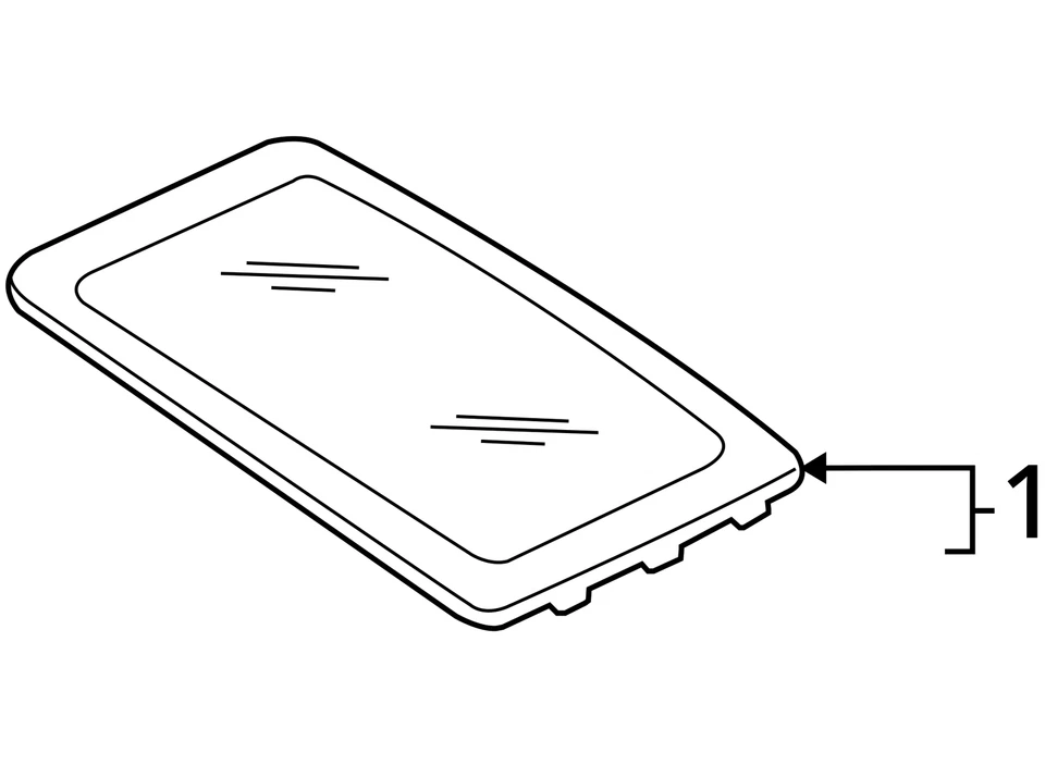 Volkswagen Beetle 2003-2010 techo corredizo ventana vidrio fábrica OEM Foto 4 de 4