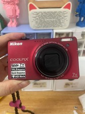 Nikon COOLPIX S6000 Digital Camera 14.2MP 7x Optical Zoom CCD Red English
