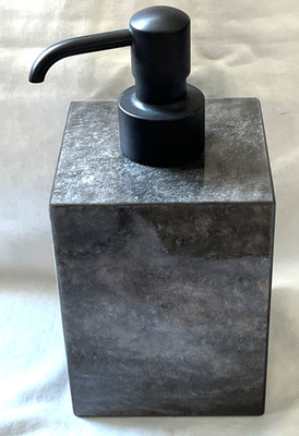 New Labrazel Obsidian Gray Matte Bronze Pump Dispenser sold by Pilgrim Linens