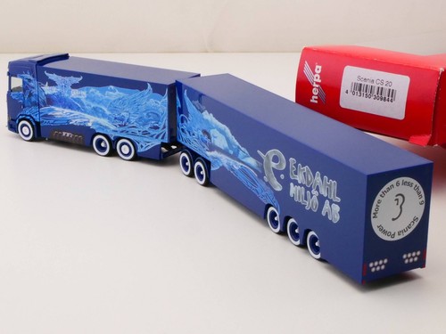 Herpa 309844 Scania CS 20 Eurocombi HZ Ekdahl Miljö AB wie NEU! OVP 1704-26-25 - Bild 2 von 4
