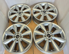 4x GENUINE SILVER MINI COOPER S ONE 17 ALLOY WHEELS R53 R54 R55 R56 R57 R58