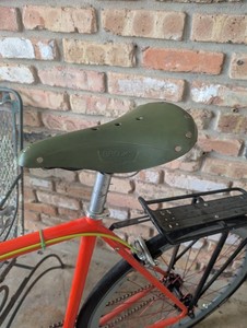 Leather Bike Saddle - Brooks B17  - rare apple green color