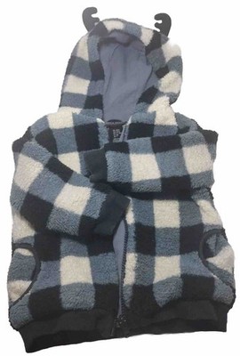 Jarvis Archer 18 M Jacket W Hood Black, Gray, & White Checkered Pattern Zip Up