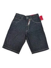 Vintage Baggy FUBU Platinum Shorts Mens Black Hip Hop Skater Y2K 90s NEW NEW NEW