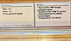 The Three Stooges NES Nintendo WATA 9.4 A+ Factory Sealed Brand New MINT H-Seam