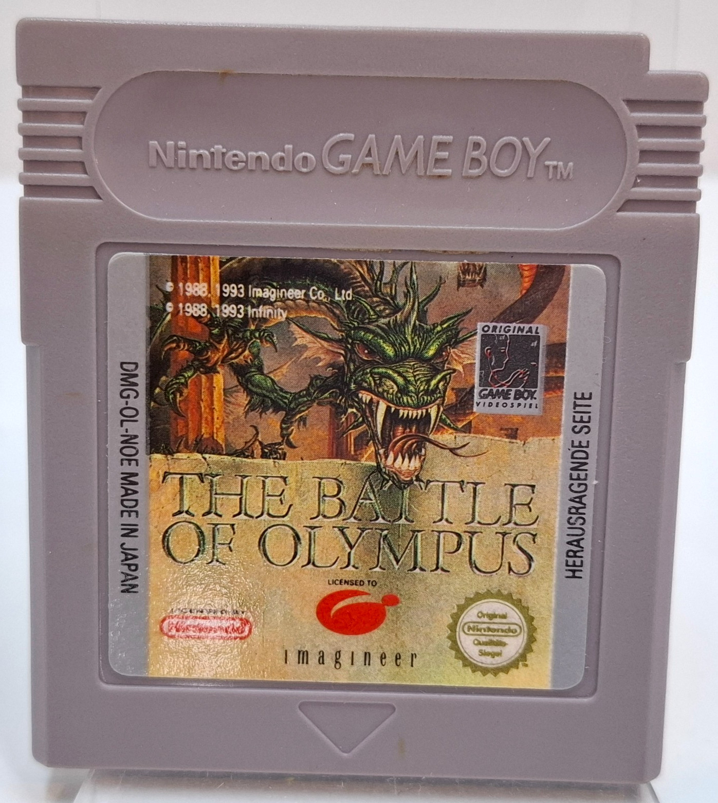 The Battle Of Olympus - Game Boy Jeu (Seulement La Module) - Pal - Jaune -