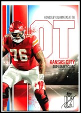 2024 Topps Signature Class Blue & Orange #126 Kingsley Suamataia Rookie Chiefs