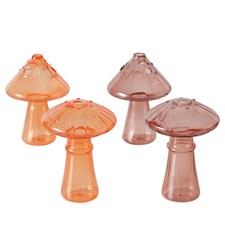 Boltze Home Vase Mushroom Glass H10.5cm