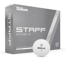 Wilson Golf Staff Model X 2024 Tour Urethane High Spin Golf Balls - Gloss White