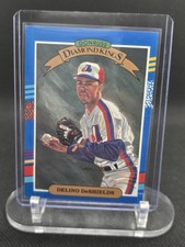 1991 Donruss - Diamond Kings Delino DeShields #11 Yellow Stripes on Right Border