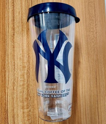 Dunkin Donuts NY Yankees Tumbler 22 oz Tritan 2017 Yankees Run on DD MLB **NEW**