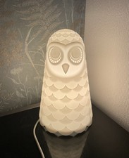 IKEA Owl Lamp Solbo Night Light 9" Nursery Child’s Bedroom Table Mains Connected