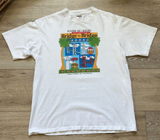 Vintage Bridge to Bridge Race T Shirt KNBR 68 KFOG Men's Size Large Made in USA