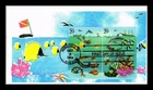 DR JIM STAMPS US COVER WONDERS OF THE SEA FDC SETENANT LIMITED EDITION 7 OF 33