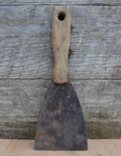 Vintage Decorators Paint Wall Paper Scraper Filling Knife with Wooden Handle