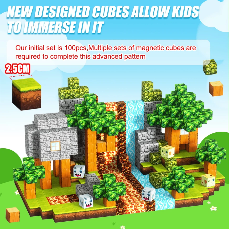 New DIY Upgraded Magnetic Building Blocks Kids Construction Toy Christmas Gifts - Image 4 of 4