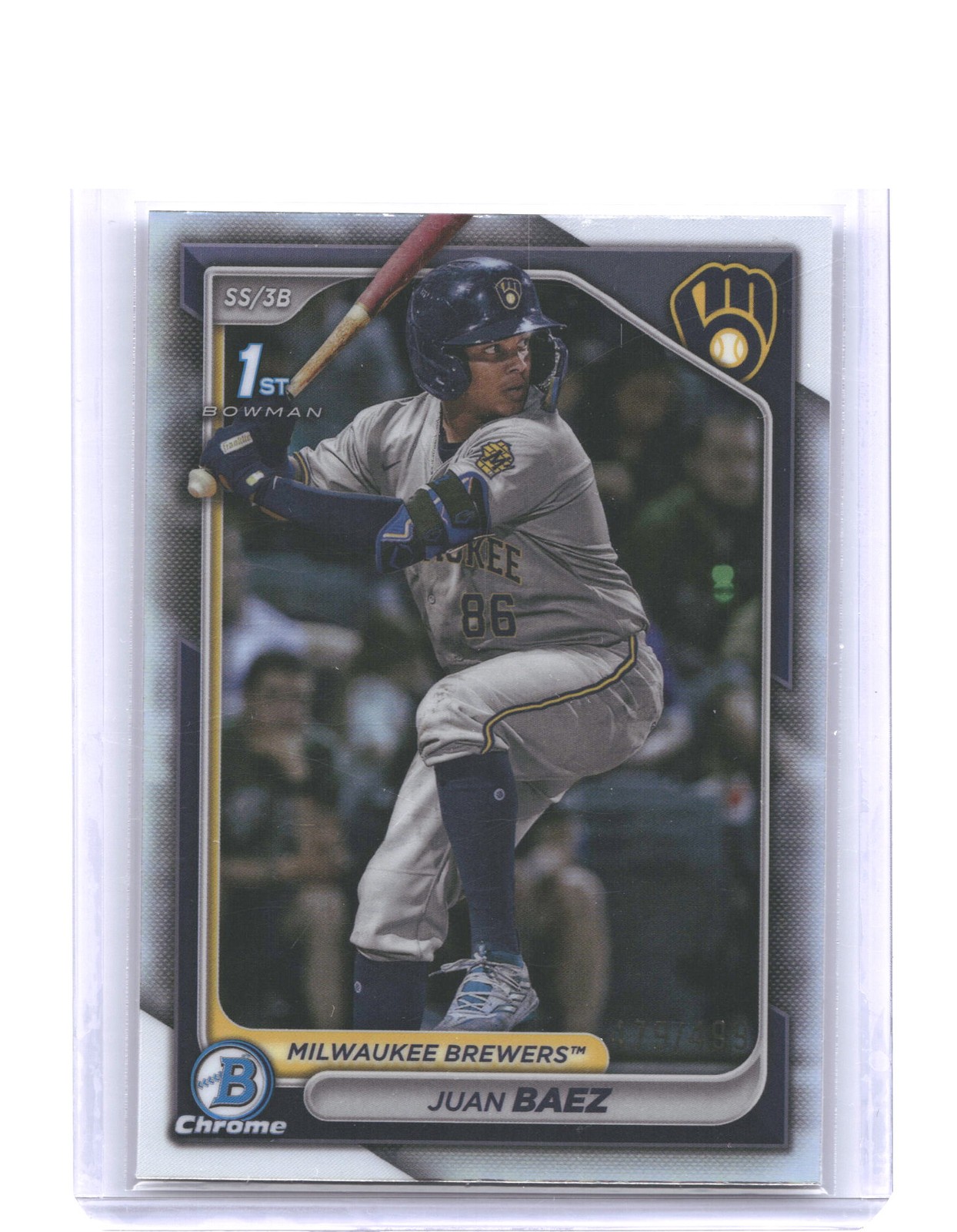 2024 Bowman Chrome #BCP-160 Juan Baez Prospects Refractors #/499