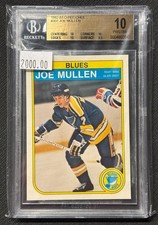 1982-83 O-Pee-Chee BGS PRISTINE 10 Joe Mullen POP 6 #307 St. Louis Blues NHL