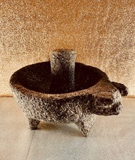 TAZÓN DE MOLER MOLCAJETE Y MAZO DE MOLER CUENCO DE HERRAMIENTAS MEXICANAS