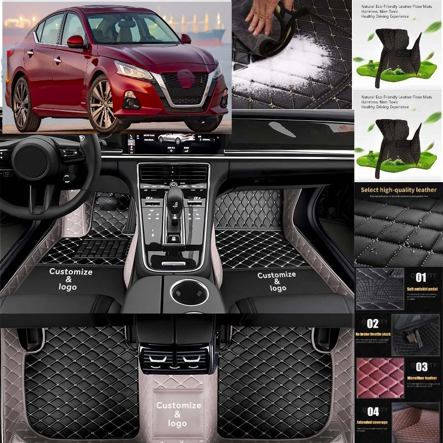 For Nissan Altima Car Floor Mats Carpets Cargo Liners Custom All Weather - Изображение 2 из 4