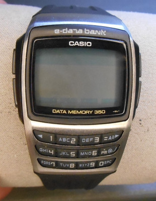 Casio EDB-610 Vintage E-Data Bank Calculator Watch Pristine Condition