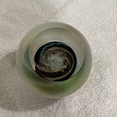 Glass Eye Studio Celestial Series Black Hole Art Glass Paperweight GES 2000