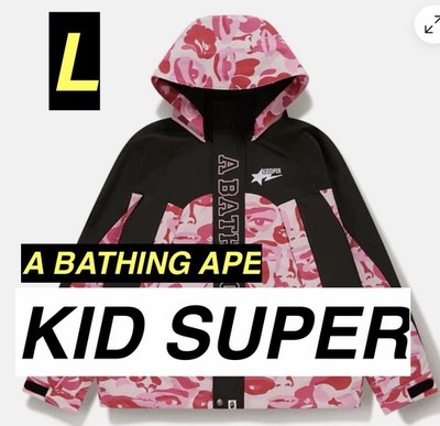 BAPE X KIDSUPER 】CAMO SNOWBOARD JACKET bathing ape Large size L