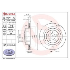 2x Bremsscheibe hinten für Subaru Impreza GD GG Legacy 4 BL BP Outback | 262177