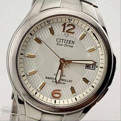 CITIZEN ATTESA H410 T003788 Men s Wristwatch Radio Solar Working Condition Recep