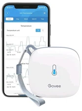Govee Smart Thermometer Hygrometer, WiFi Humidity Temperature Sensor with App...