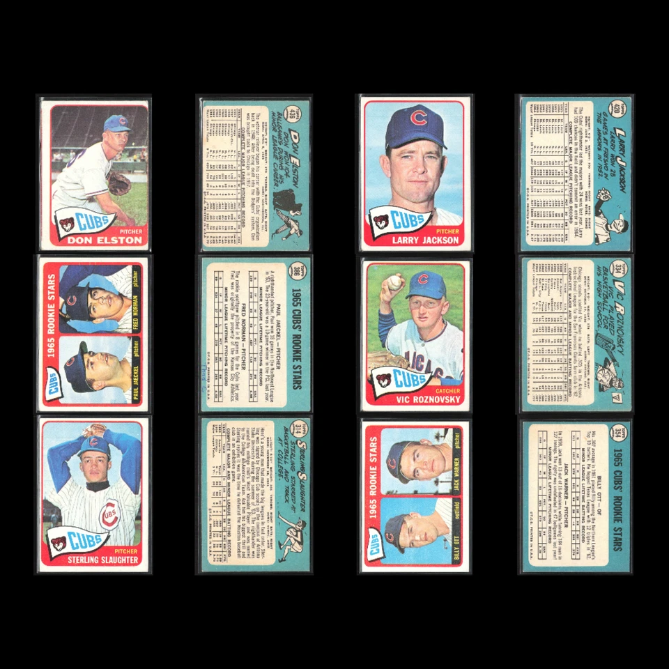 Lote Vintage Chicago Cubs Sem Duplicatas 100 Cartões de Beisebol Topps Dealer Bulk Muito Bom Estado - Imagem 3 de 4