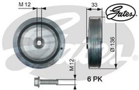 Gates TVD1008A Riemenscheibe FüR Kurbelwelle Riemenscheibe Kurbelwelle