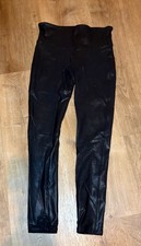 SPANX Leggings Faux Leather Black Womens Size M