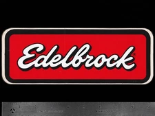 EDELBROCK - Original Vintage 1970’s 80’s Racing Decal/Sticker - 8 7/8  inch size