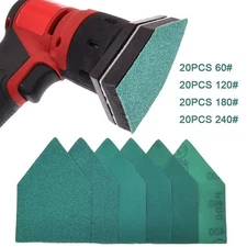 Assorted Grit Sandpaper Sheets Set 80 Pieces Heavy Duty for Detail For Sanders