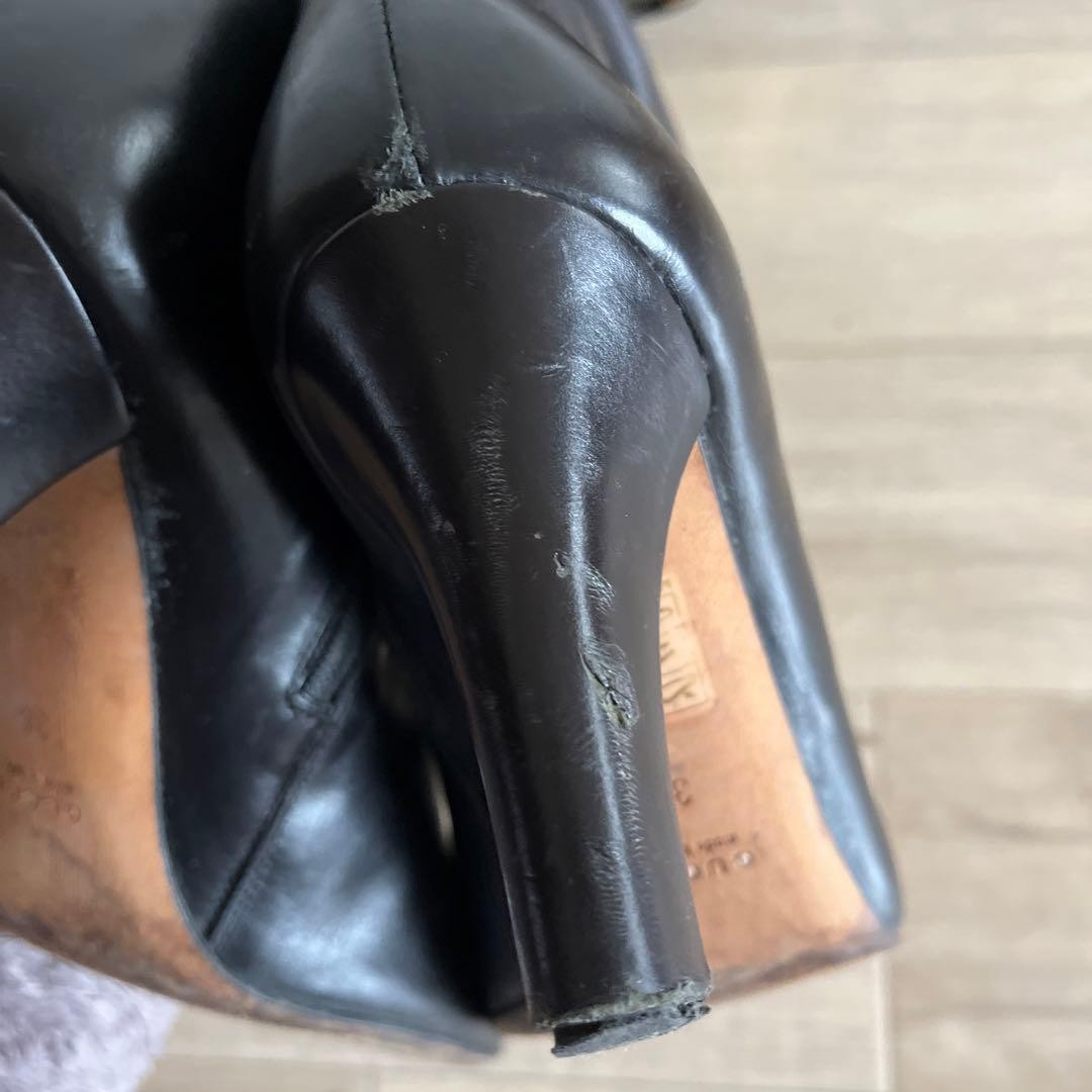 GUCCI Long Boots Shoes EU 36 US 6 Leather Black Authentic thumbnail 22