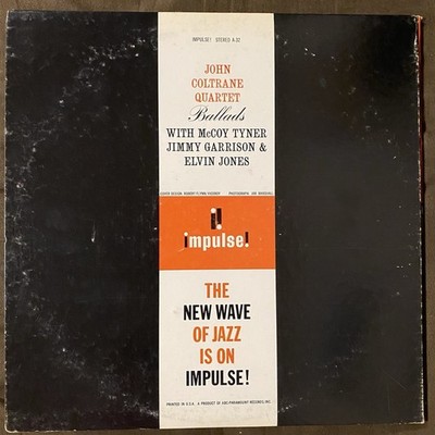 JOHN COLTRANE QUARTET Ballads - 1972 Pressing Impulse LP