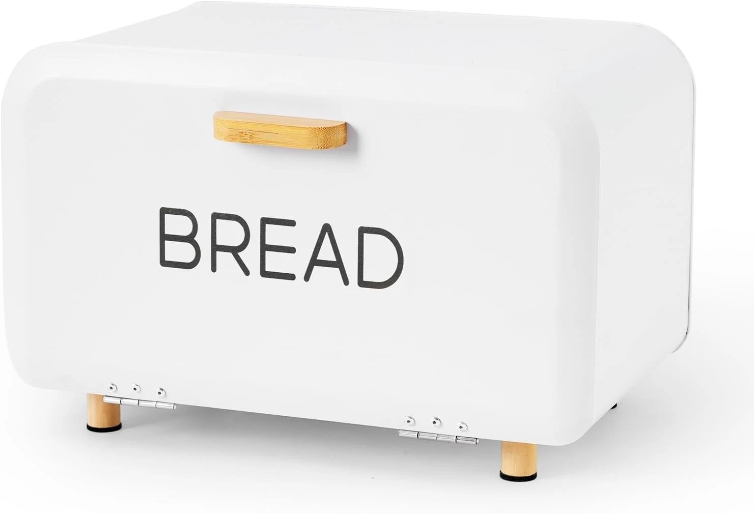 Ateliz BBBM01 Stylish Bread Keeper Kitchen Storage Container Box L White Metal