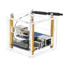 Acrylic Enclosure Clear Shell Case Kit W/ Cooling Fan For Orange Pi Zero 3