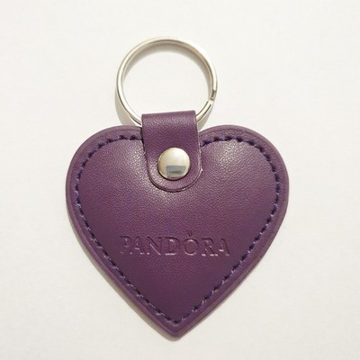 Pandora Heart Keyring Bag Charm - Purple Valentine s Day Gift - New