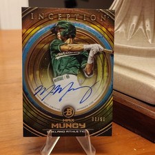 2022 Bowman Inception Max Muncy Athletics Gold Foil Auto #PA-MM /50