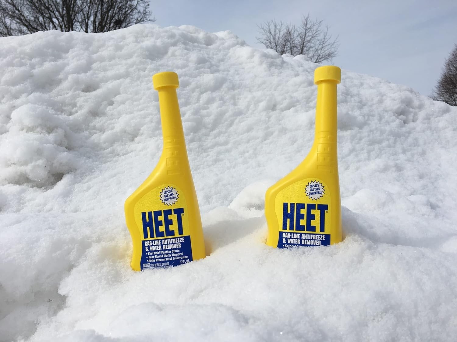 HEET Water Remover & Premium Gas Line Antifreeze, Removes Water from Fuel